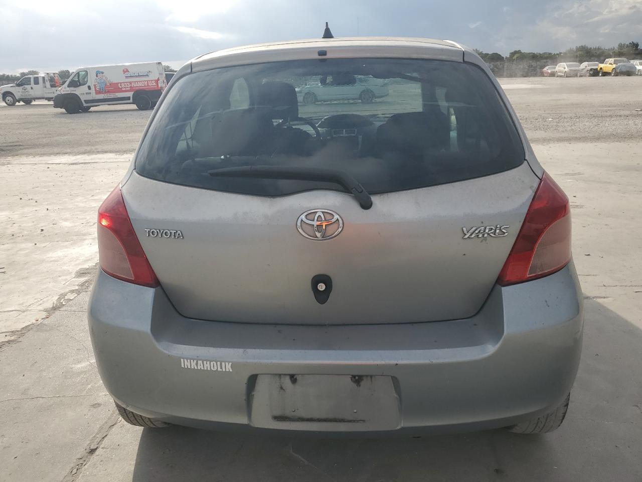 2008 Toyota Yaris VIN JTDJT923985197675 Copart auction photo, all over damage thumbnail 6