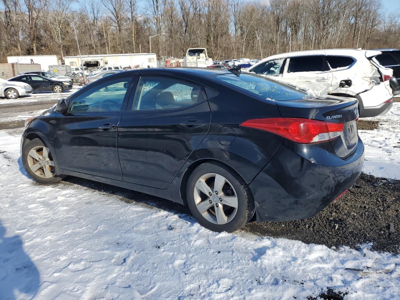 2013 Hyundai Elantra VIN KMHDH4AE2DU757505 Copart auction photo, vandalism / minor dent/scratches damage thumbnail 2