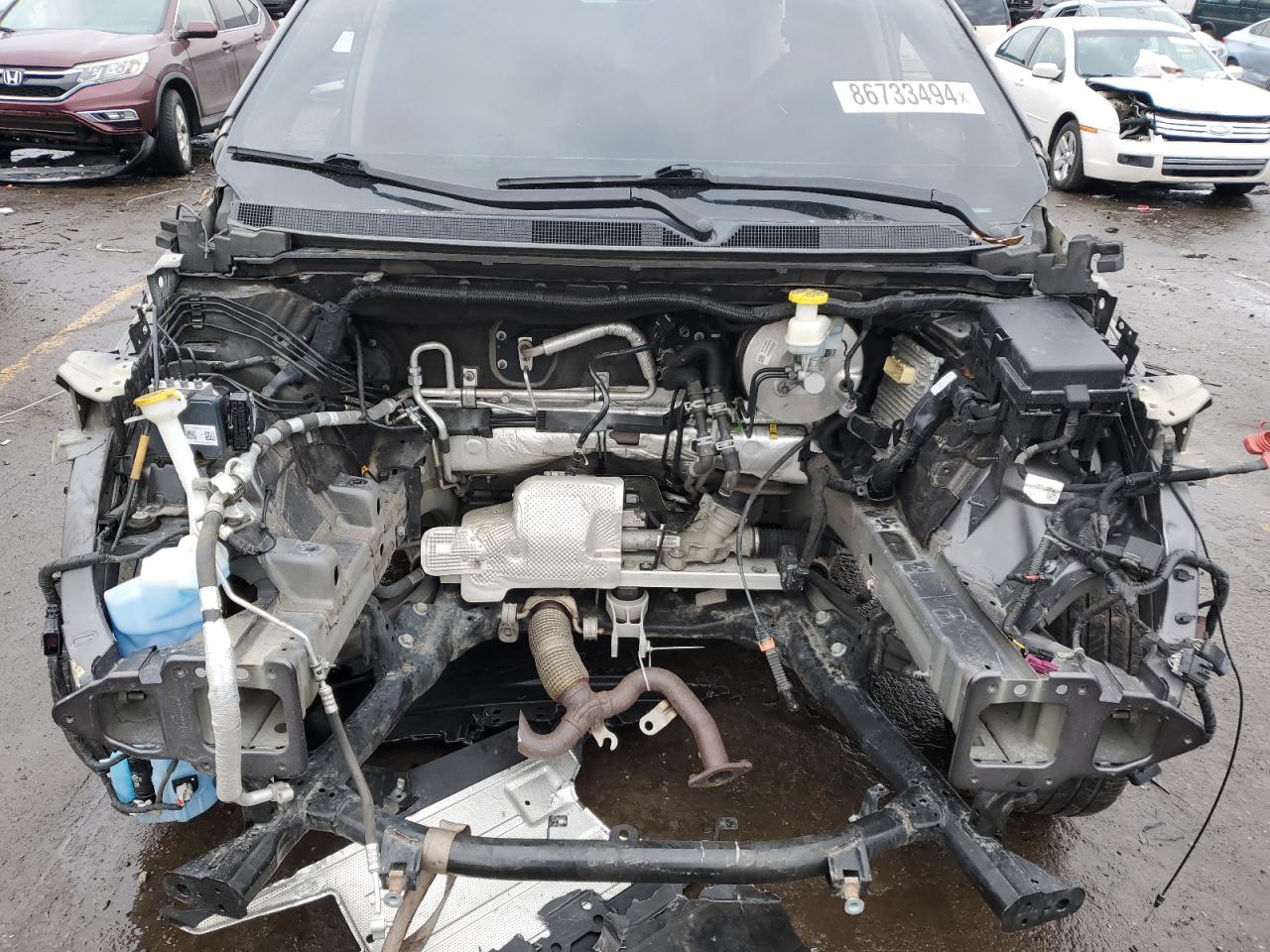 2021 Chrysler Pacifica VIN 2C4RC1BGXMR527814 Copart auction photo, stripped damage thumbnail 11