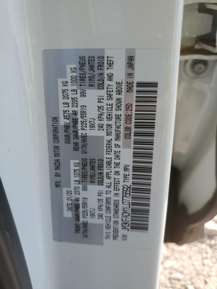 2020 Mazda CX-5 VIN JM3KFADM1L0776692 Copart auction photo, hail / minor dent/scratches damage thumbnail 13