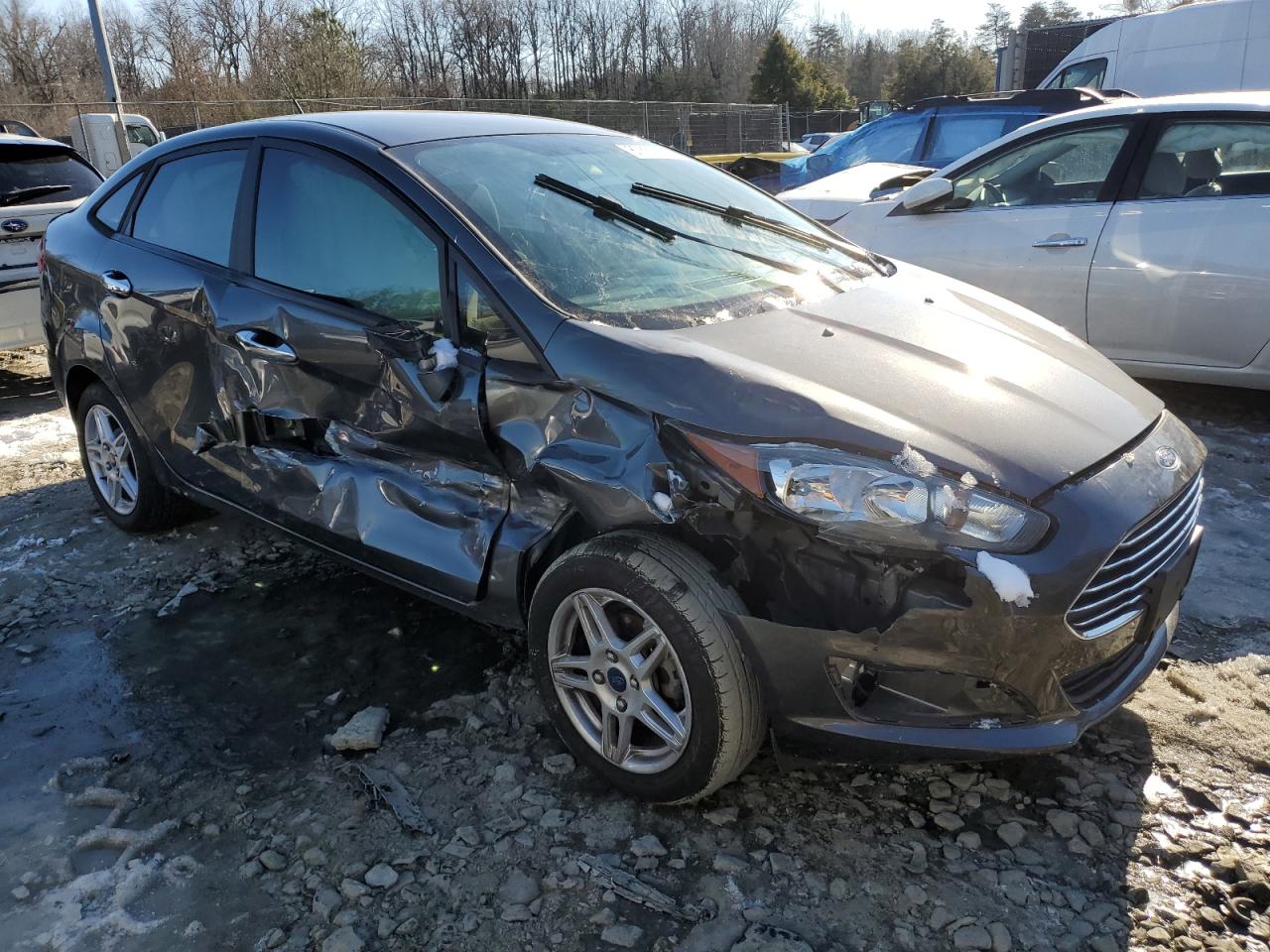 2019 Ford Fiesta VIN 3FADP4BJXKM126205 Copart auction photo, all over / undercarriage damage thumbnail 4
