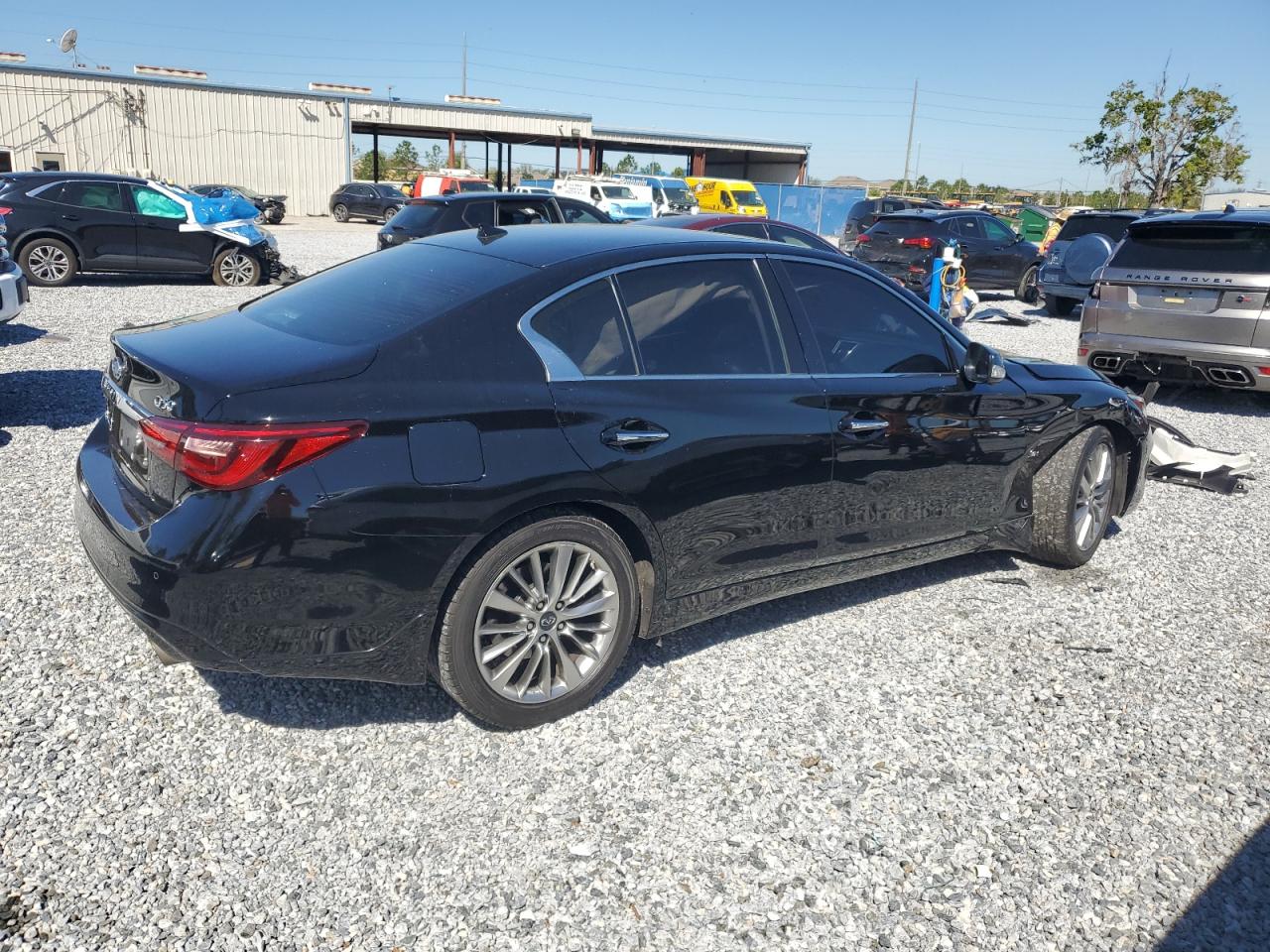 2018 Infiniti Q50 VIN JN1EV7AR0JM430556 Copart auction photo, front end damage thumbnail 3