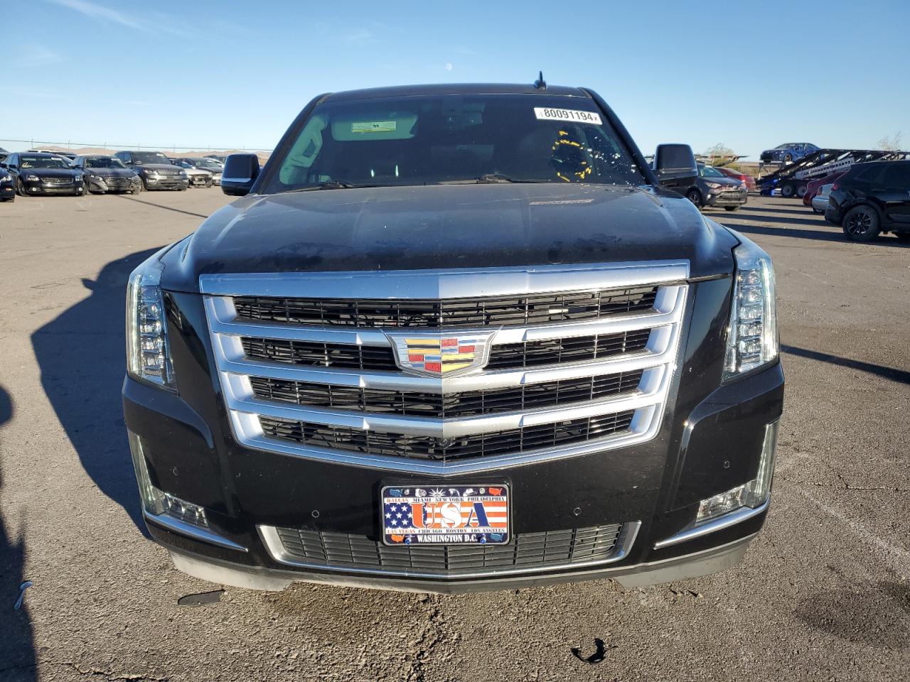 2018 Cadillac Escalade VIN 1GYS3GKJ8JR386723 Copart auction photo, side / undercarriage damage thumbnail 5
