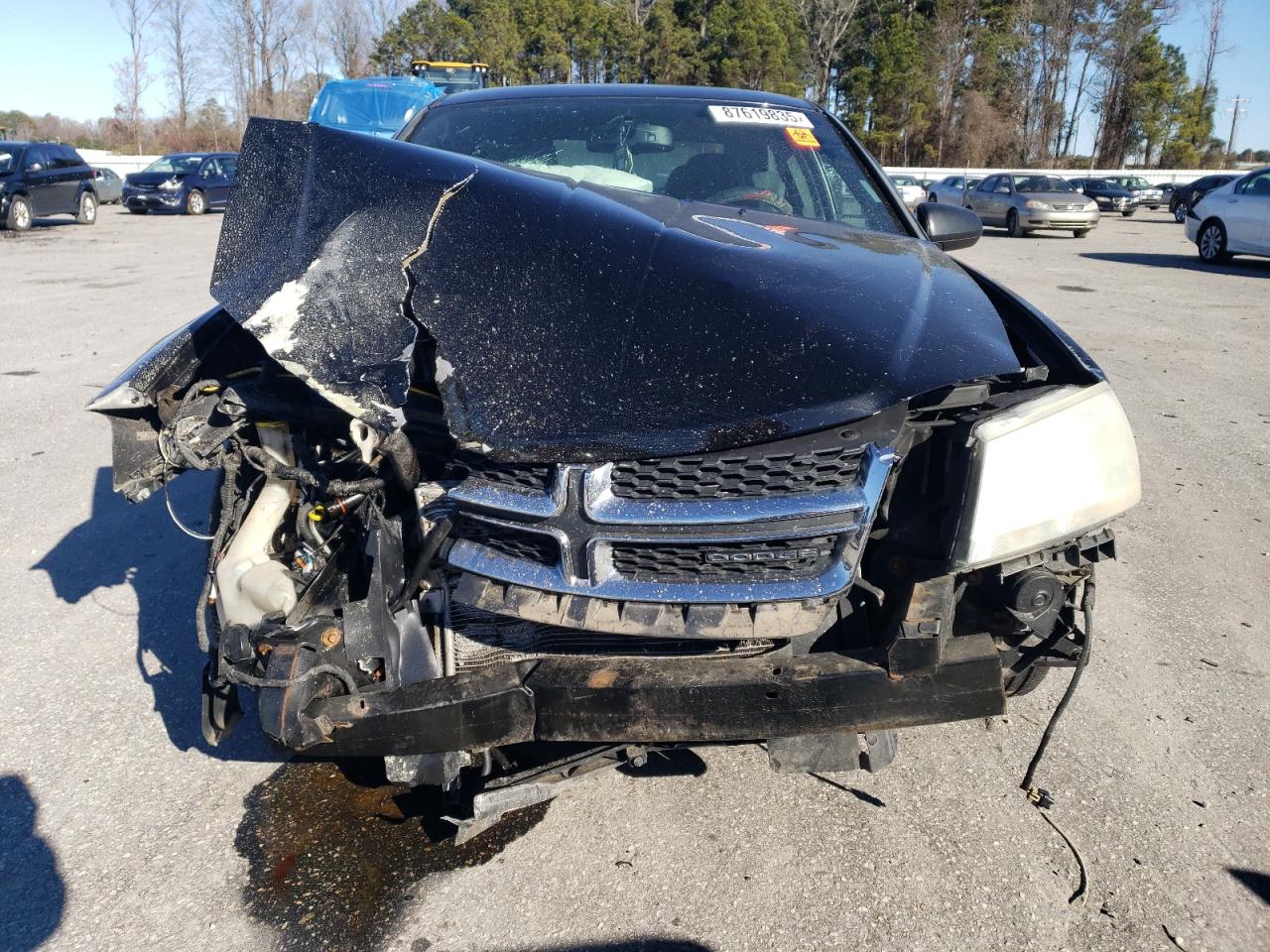 2011 Dodge Avenger VIN 1B3BD2FG7BN544628 Copart auction photo, front end / mechanical damage thumbnail 5