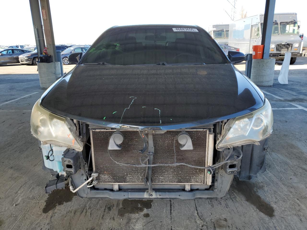 2013 Toyota Camry VIN 4T1BF1FK7DU289748 Copart auction photo, front end / side damage thumbnail 5