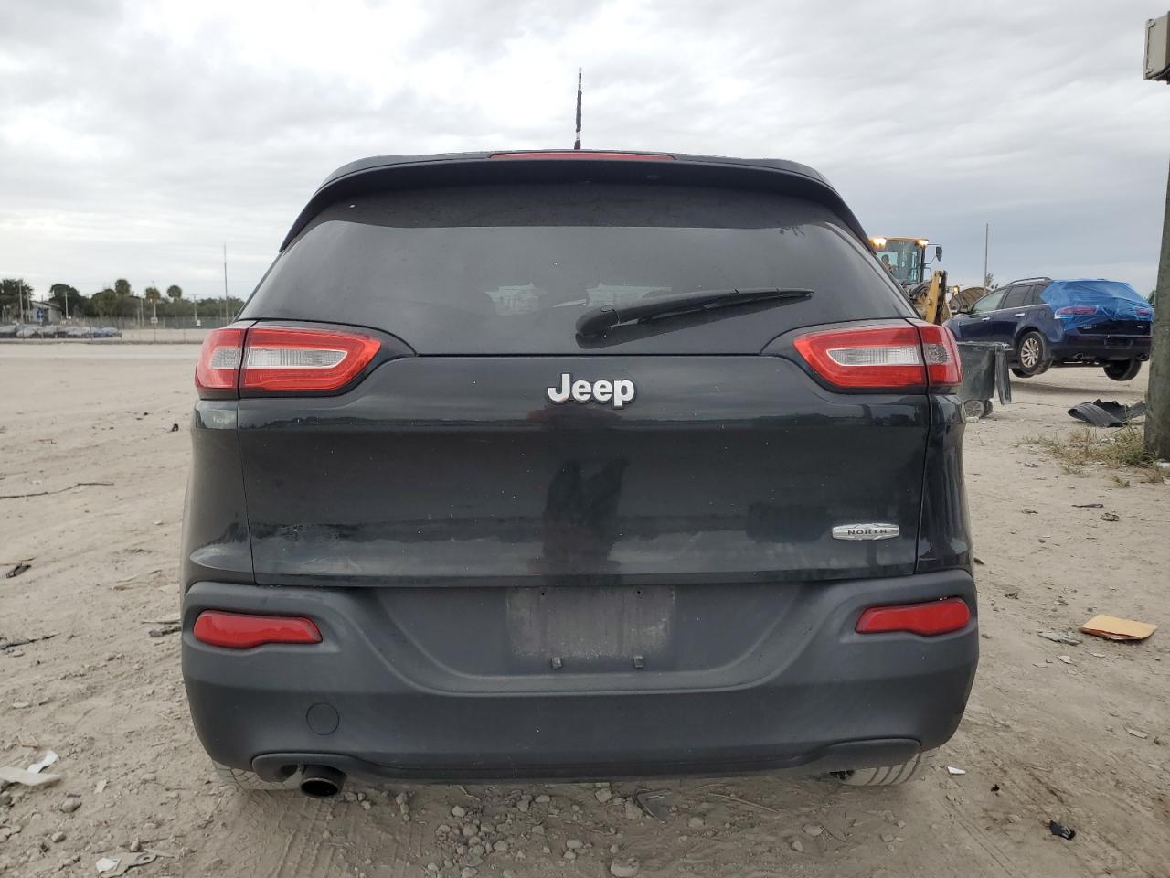 2014 Jeep Grand Cherokee VIN 1C4PJLCB0EW199680 Copart auction photo, front end / side damage thumbnail 6