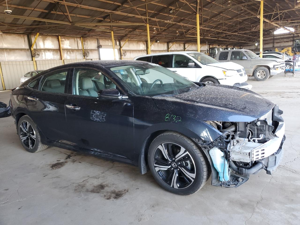 2016 Honda Civic VIN 19XFC1F9XGE221782 Copart auction photo, rear end / front end damage thumbnail 4