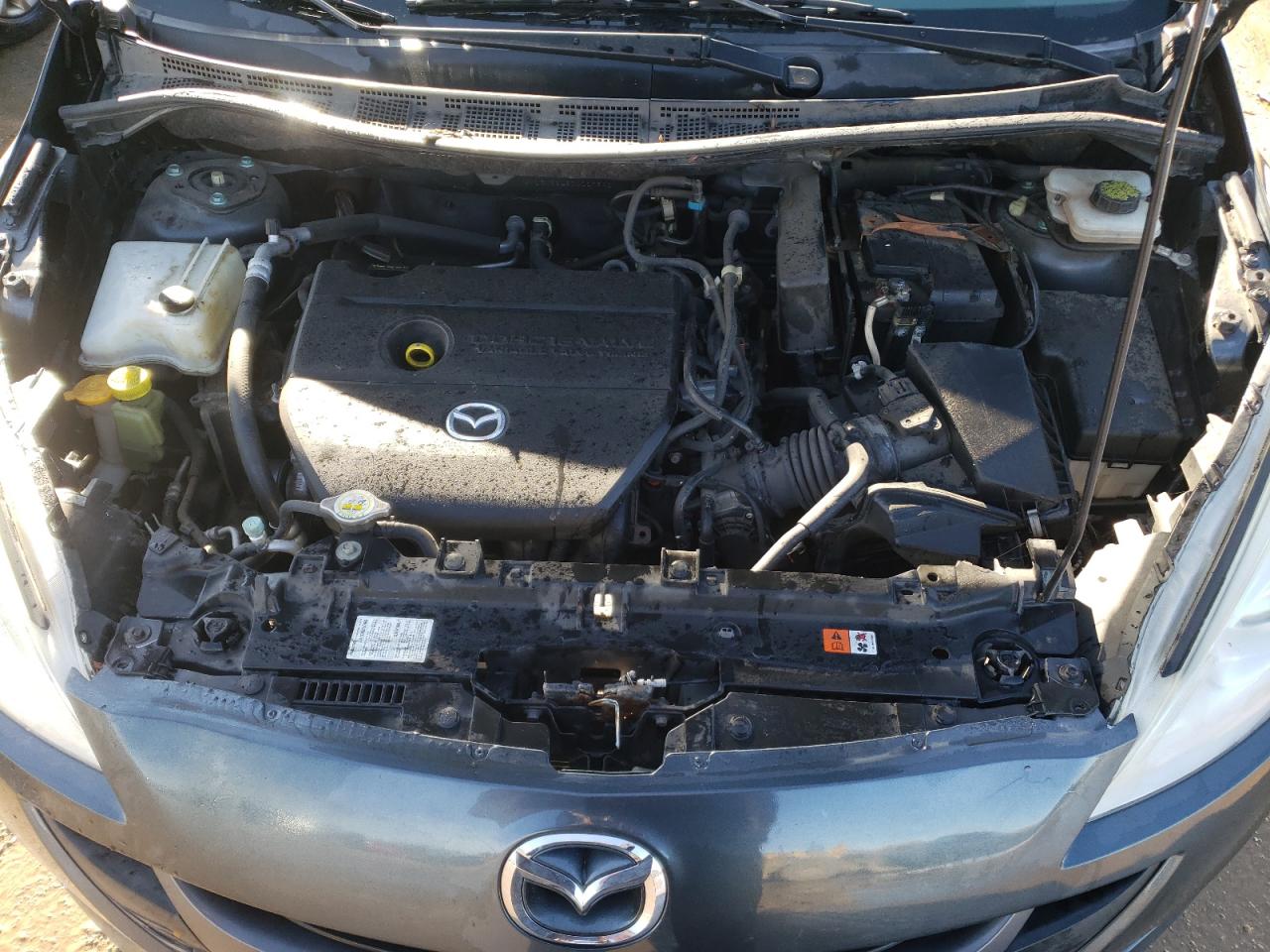 2012 Mazda 5 VIN JM1CW2BL3C0117302 Copart auction photo, front end / side damage thumbnail 12
