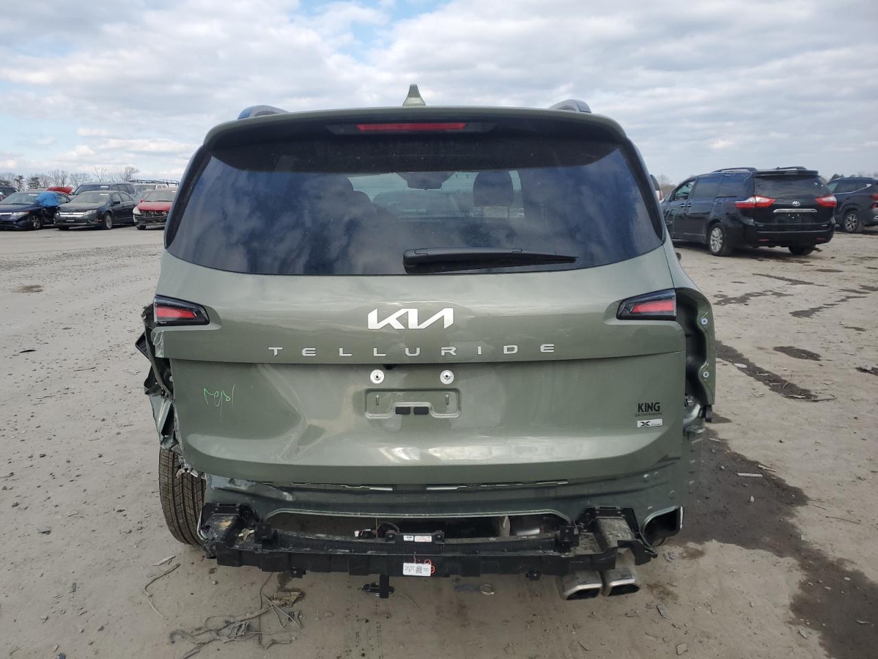 2024 KIA Telluride VIN 5XYP5DGCXRG557254 Copart auction photo, rear end / side damage thumbnail 6