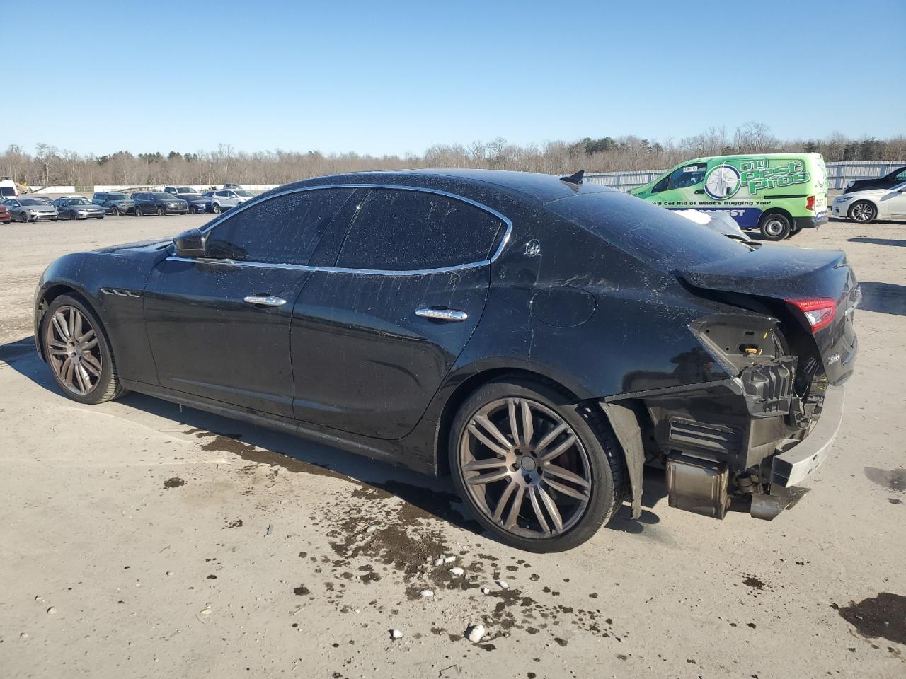 2019 Maserati Ghibli VIN ZAM57YTA0K1308475 Copart auction photo, rear end / minor dent/scratches damage thumbnail 2