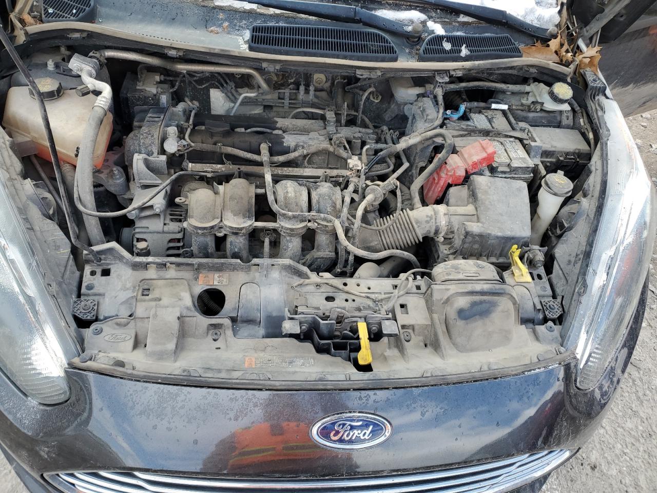 2018 Ford Fiesta VIN 3FADP4EJ2JM133028 Copart auction photo, all over damage thumbnail 11