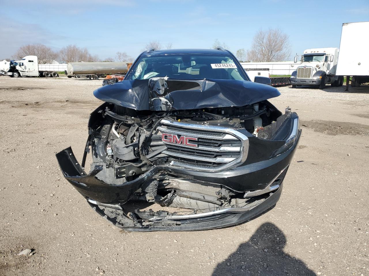 2019 GMC Terrain VIN 3GKALPEX3KL371786 Copart auction photo, front end / top/roof damage thumbnail 5