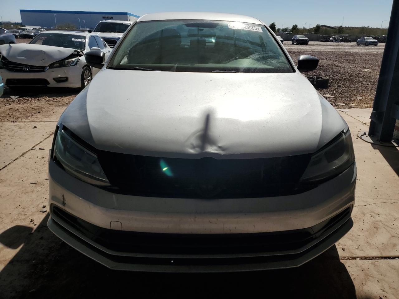 2015 Volkswagen Jetta VIN 3VW1K7AJ3FM297881 Copart auction photo, front end / side damage thumbnail 5