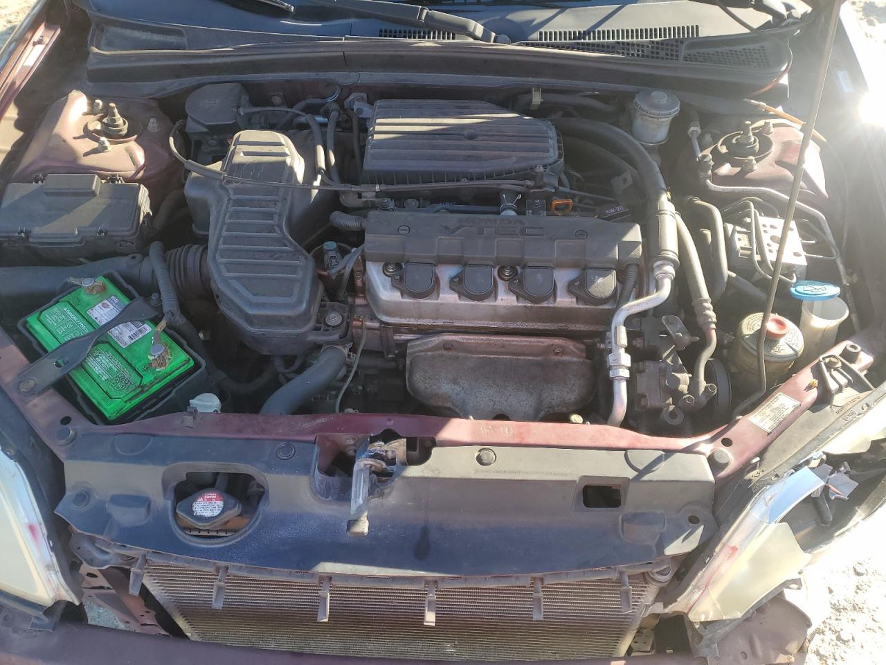 2003 Honda Civic VIN 1HGES26783L010683 Copart auction photo, front end / minor dent/scratches damage thumbnail 13