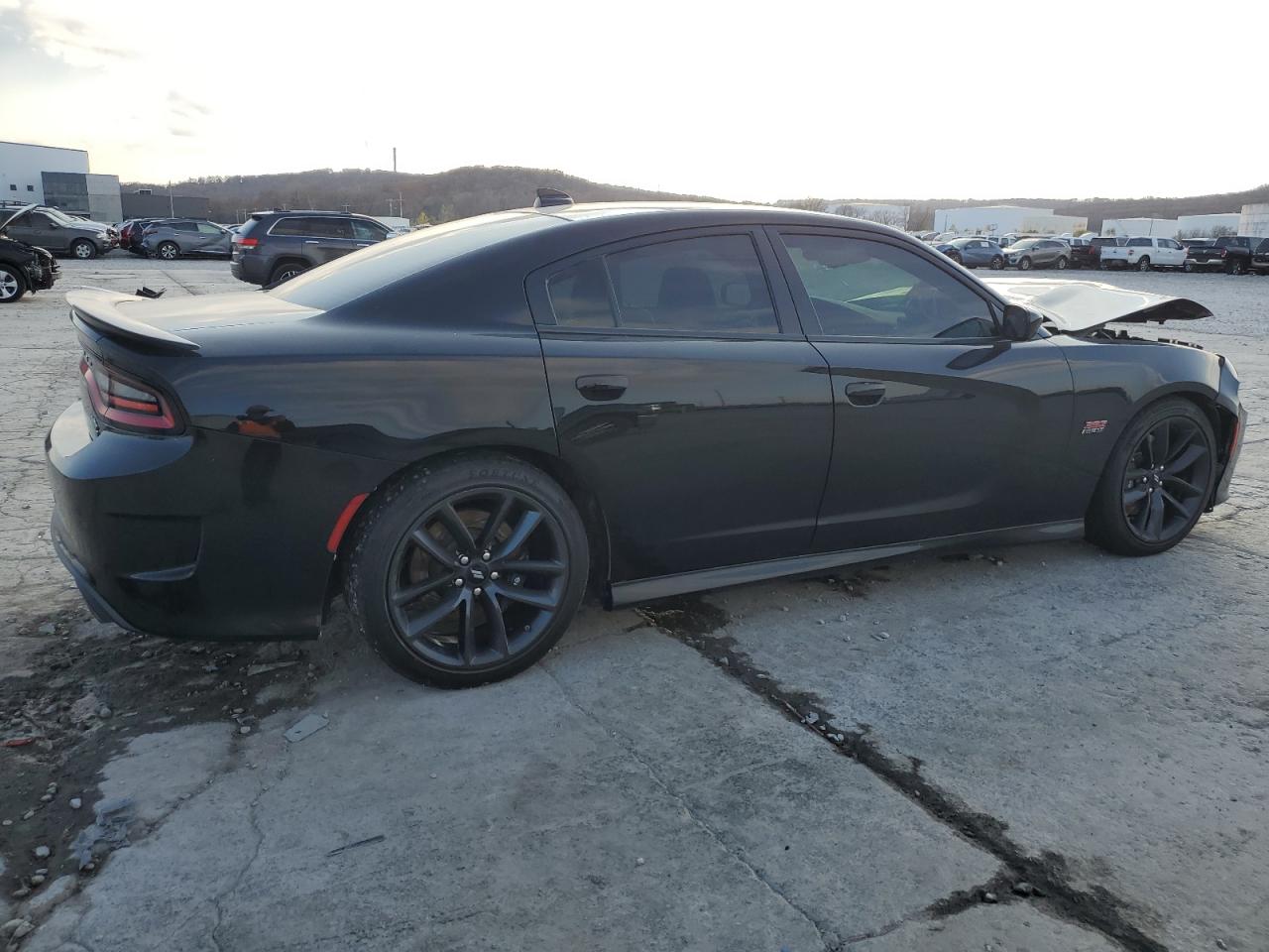 2019 Dodge Charger VIN 2C3CDXGJ3KH697062 Copart auction photo, front end / minor dent/scratches damage thumbnail 3