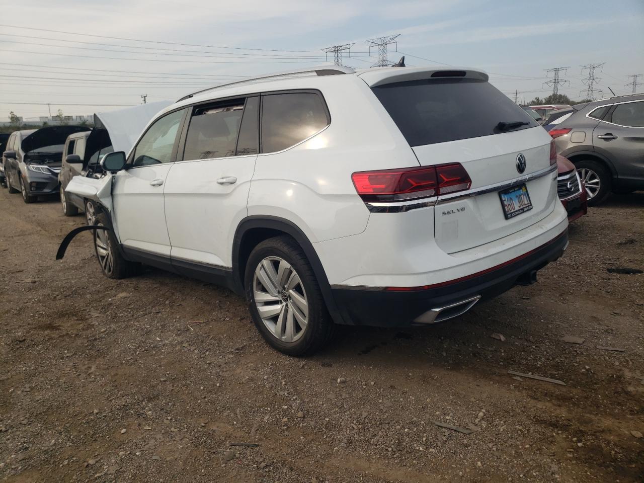 2021 Volkswagen Atlas VIN 1V2BR2CA8MC532212 Copart auction photo, front end damage thumbnail 2
