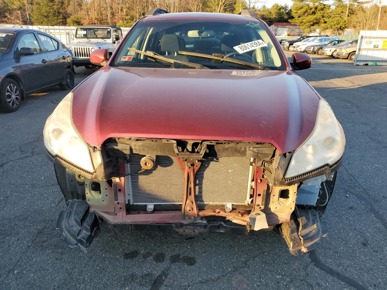 2013 Subaru Outback VIN 4S4BRBGC5D3286342 Copart auction photo, front end / minor dent/scratches damage thumbnail 5