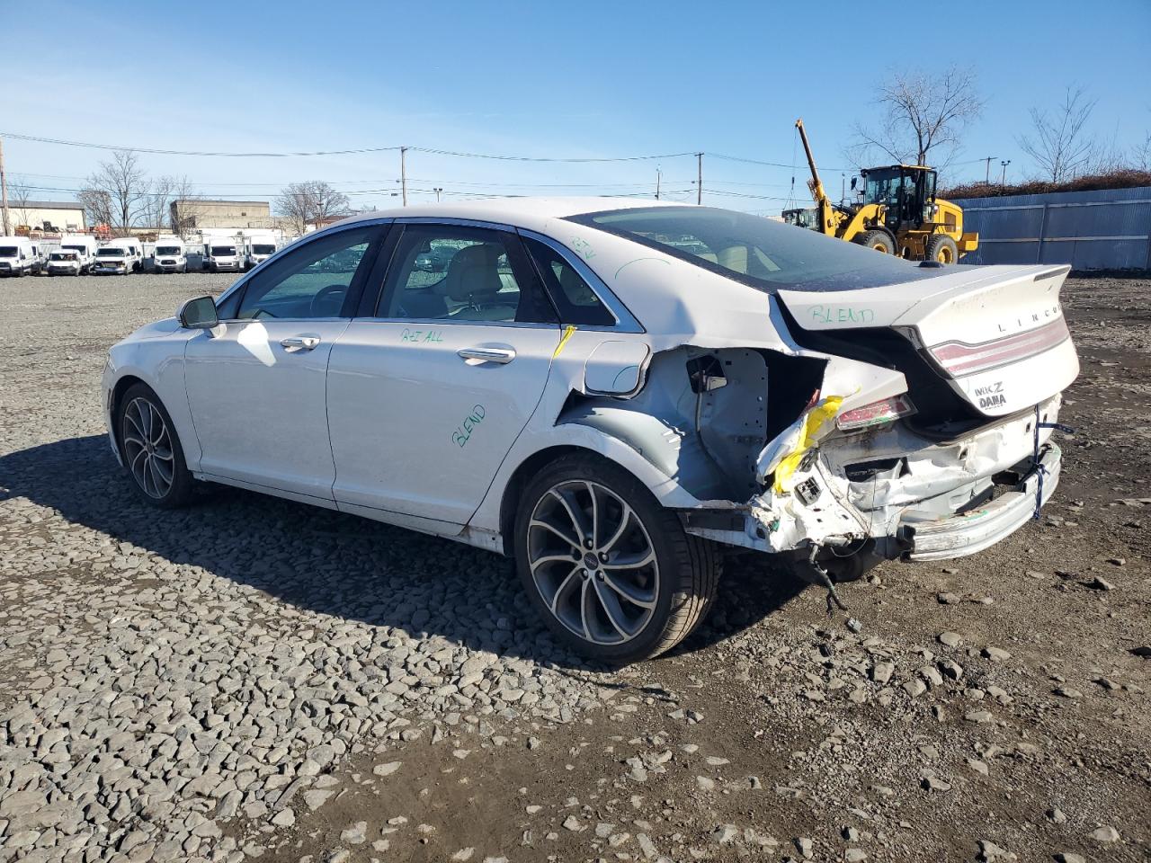 2019 Lincoln MKZ VIN 3LN6L5D90KR627884 Copart auction photo, rear end damage thumbnail 2
