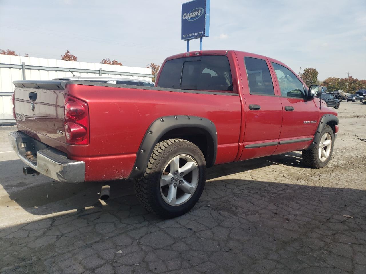 2007 Dodge RAM VIN 1D7HA18P67S111762 Copart auction photo, rear end damage thumbnail 3