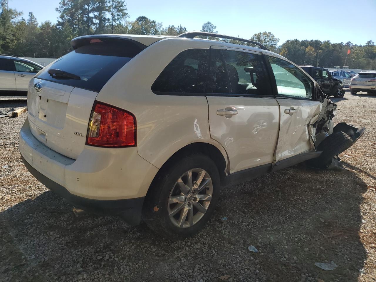 2013 Ford Edge VIN 2FMDK3JC1DBA85467 Copart auction photo, front end / side damage thumbnail 3