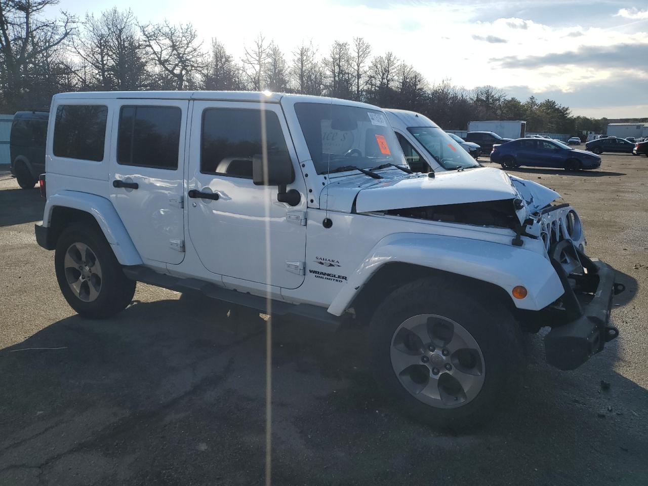 2016 Jeep Wrangler VIN 1C4HJWEGXGL221932 Copart auction photo, front end damage thumbnail 4