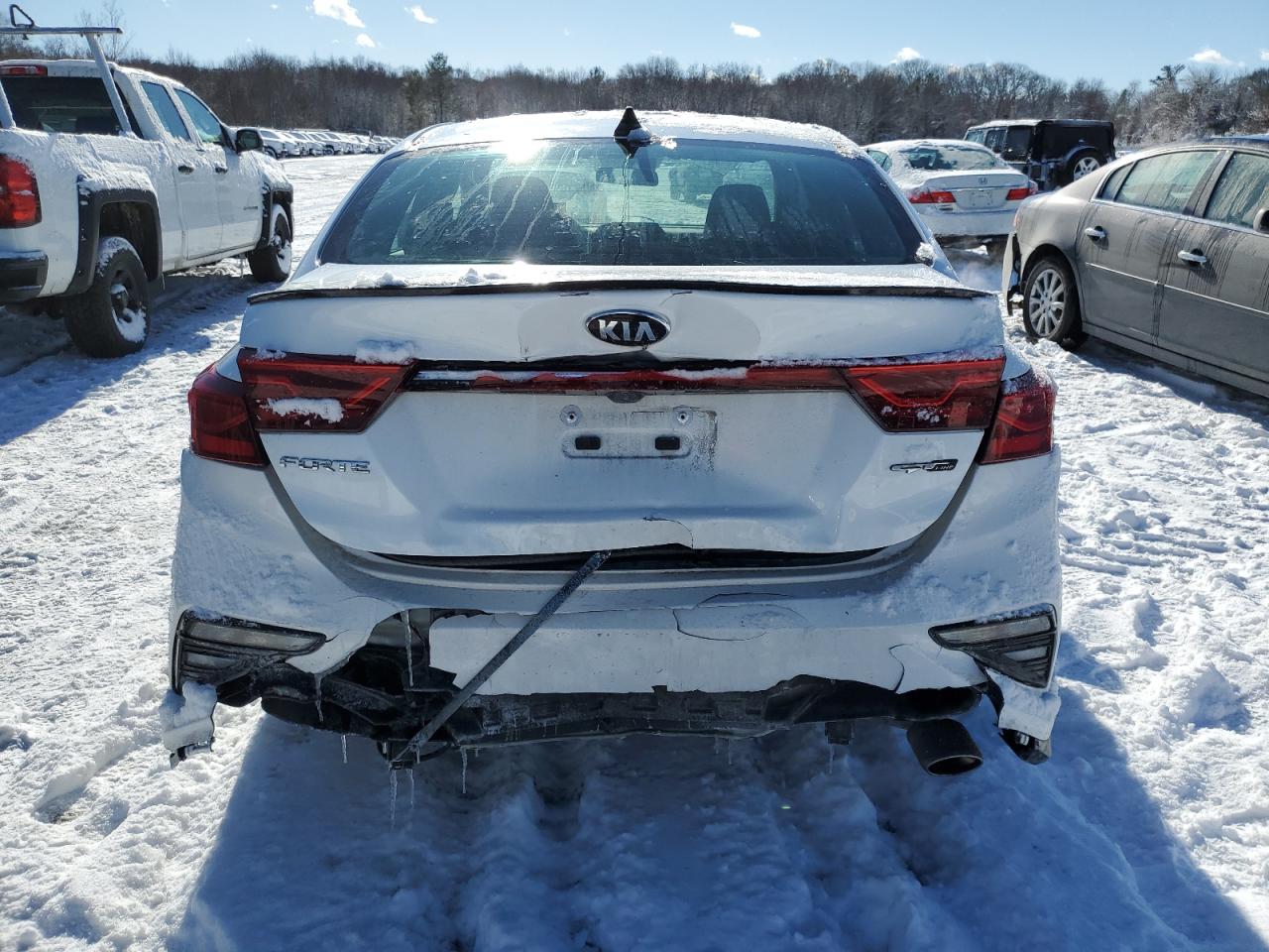2021 KIA Forte VIN 3KPF34AD5ME376572 Copart auction photo, rear end / minor dent/scratches damage thumbnail 6