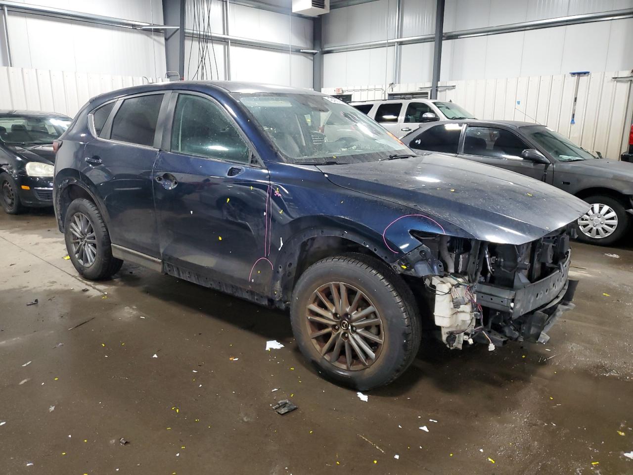 2021 Mazda CX-5 VIN JM3KFBCMXM0357118 Copart auction photo, front end damage thumbnail 4