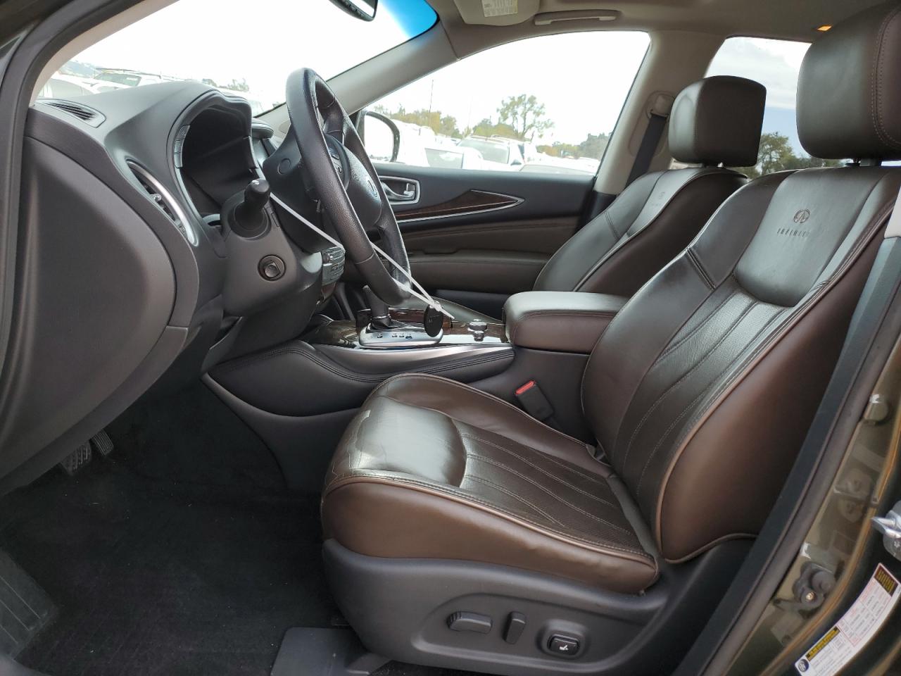 2013 Infiniti JX VIN 5N1AL0MM8DC300264 Copart auction photo, front end / undercarriage damage thumbnail 7