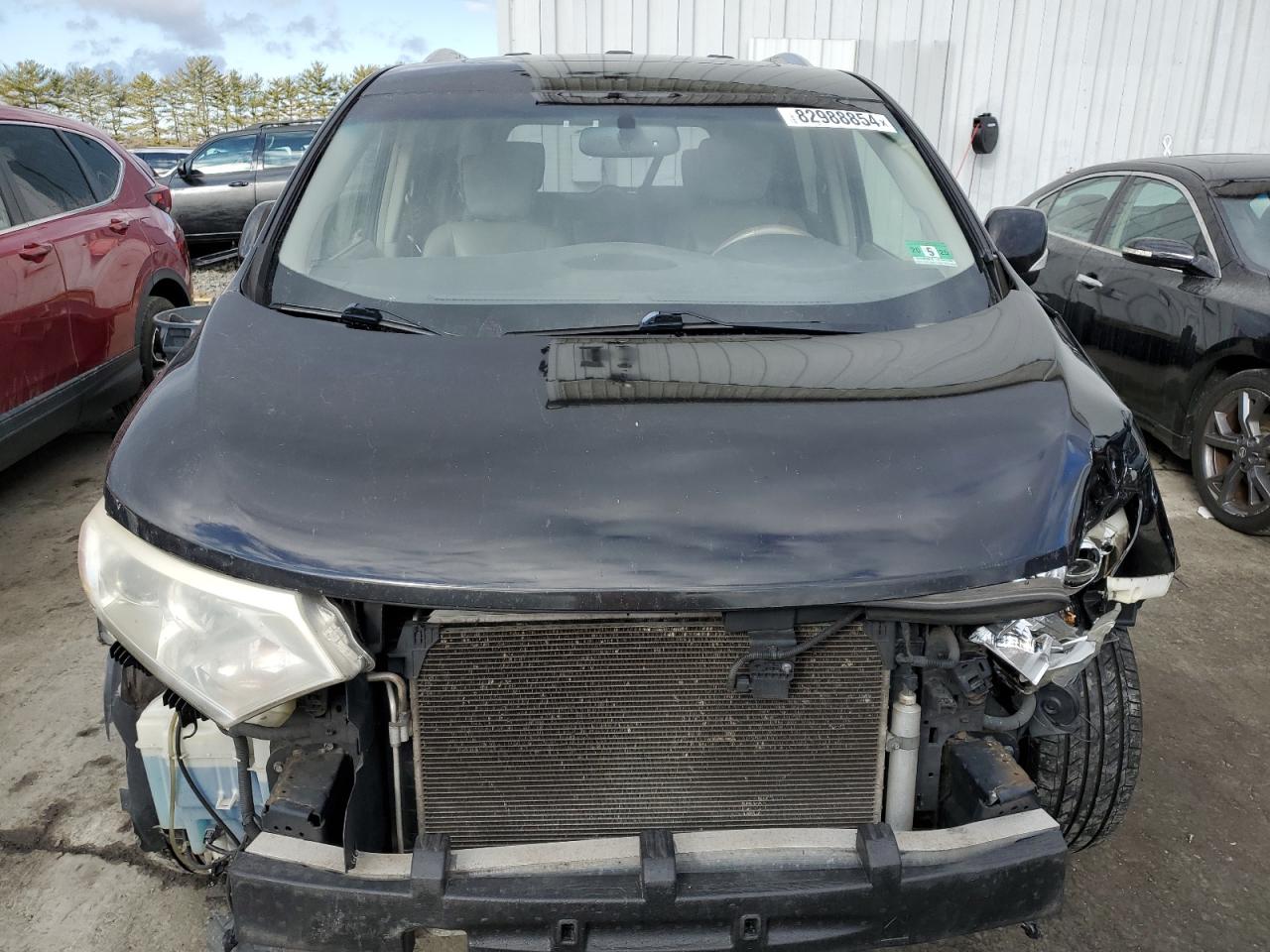 2011 Nissan Quest VIN JN8AE2KP3B9012917 Copart auction photo, front end / minor dent/scratches damage thumbnail 5