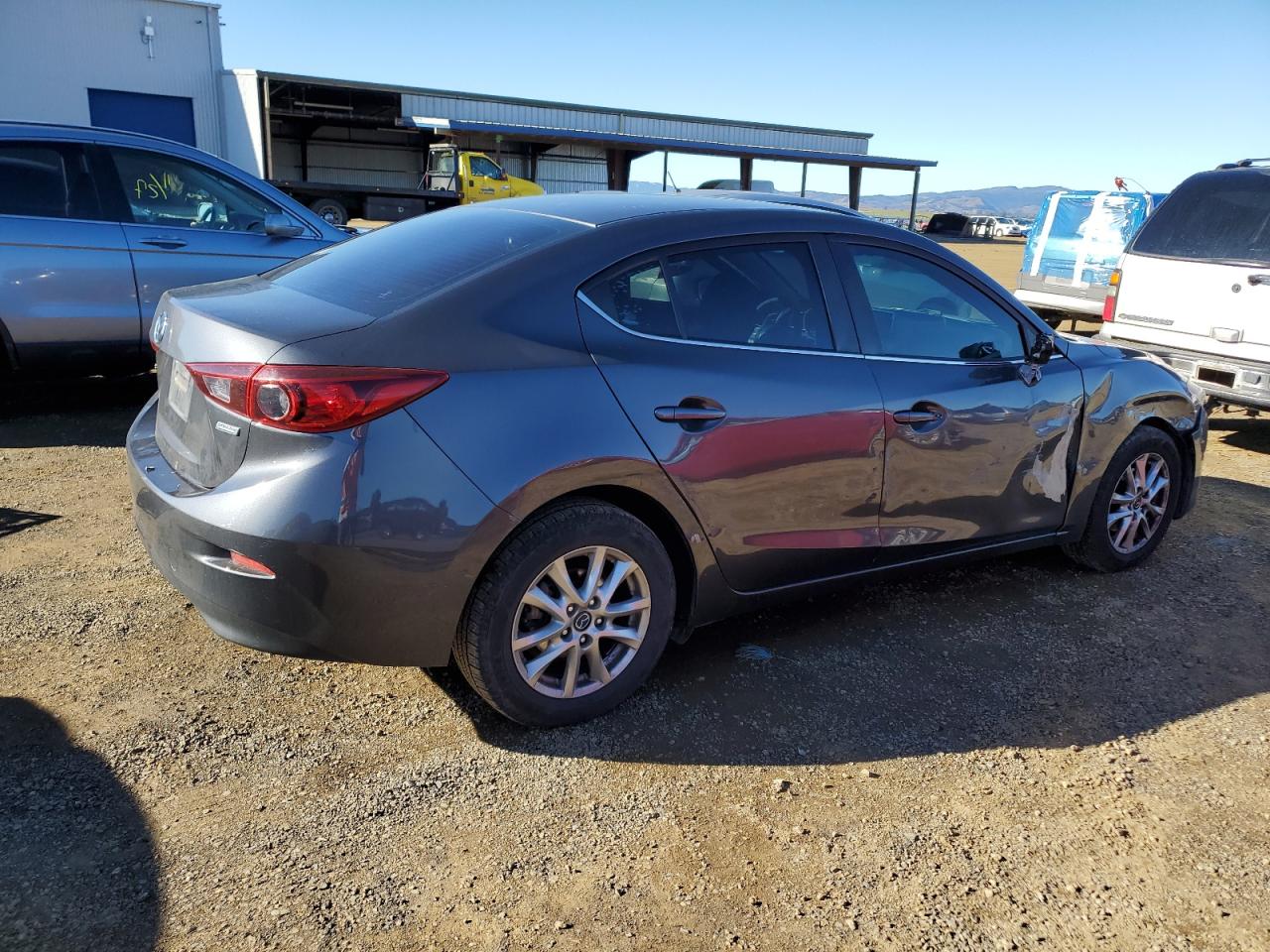 2016 Mazda 3 VIN JM1BM1U73G1303983 Copart auction photo, side damage thumbnail 3