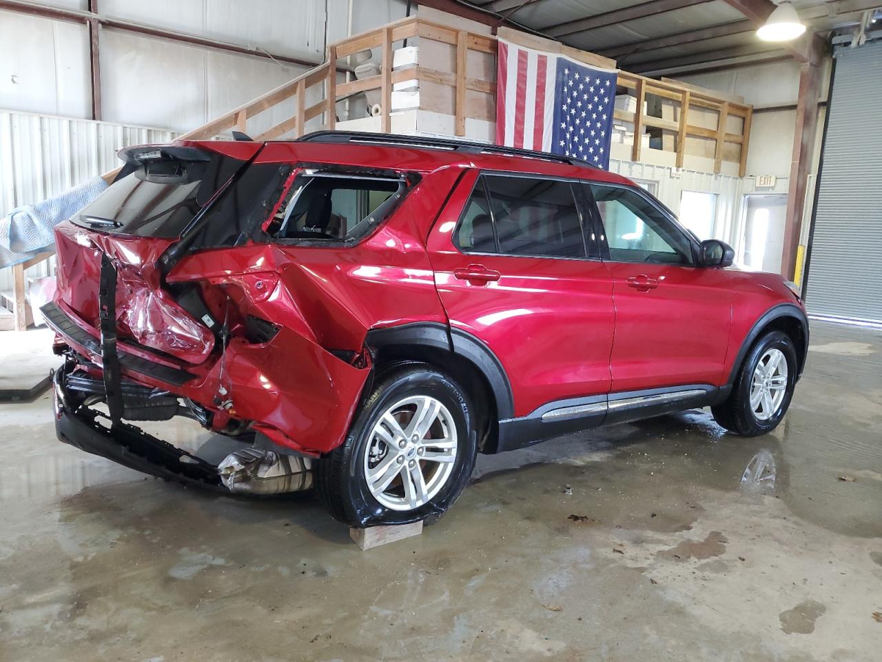 2023 Ford Explorer VIN 1FMSK7DH4PGB90913 Copart auction photo, rear end / front end damage thumbnail 3
