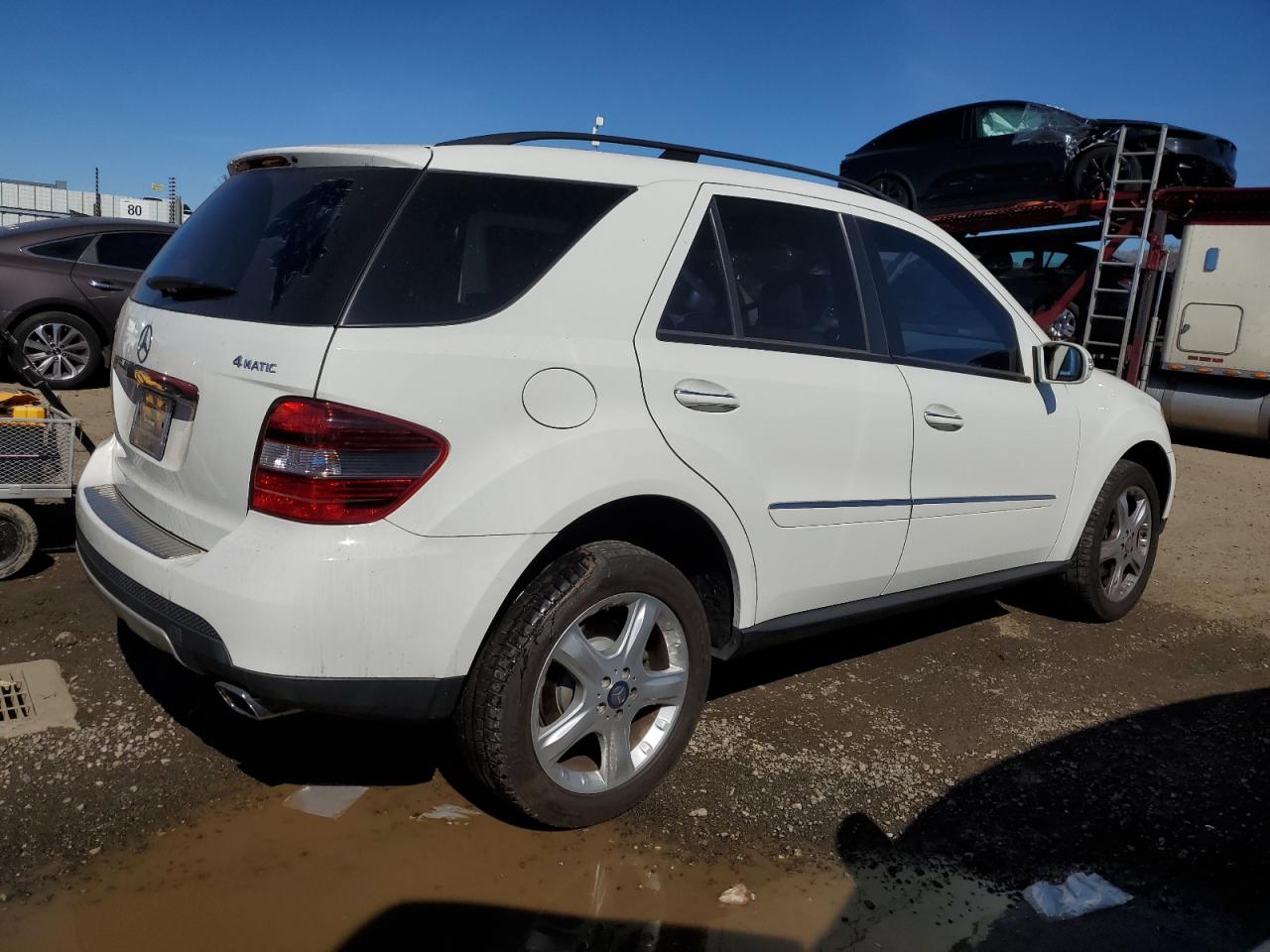 2008 Mercedes-Benz M-klasse VIN 4JGBB86E38A340555 Copart auction photo, front end damage thumbnail 3