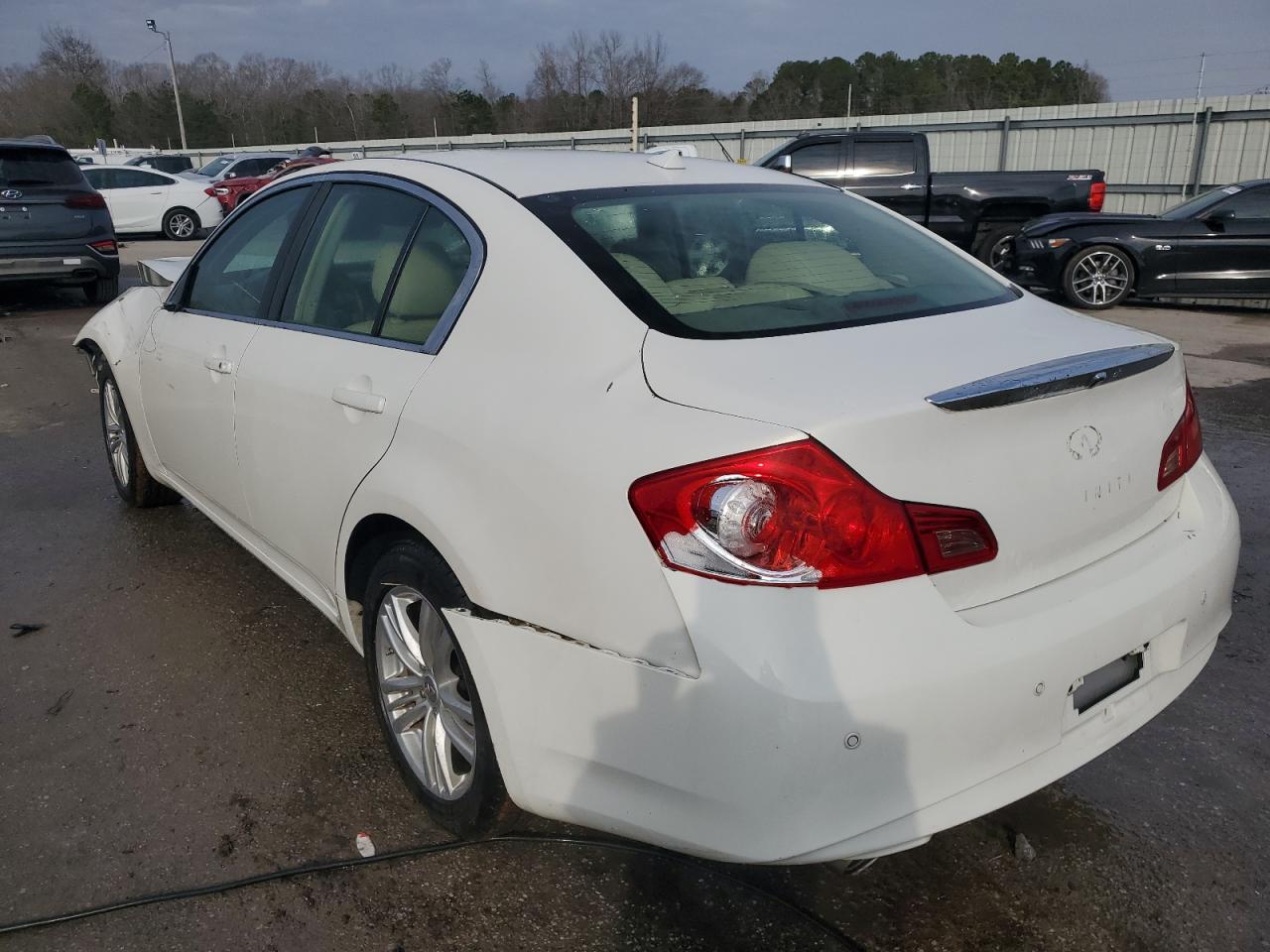 2013 Infiniti G VIN JN1CV6AR5DM755032 Copart auction photo, front end damage thumbnail 2