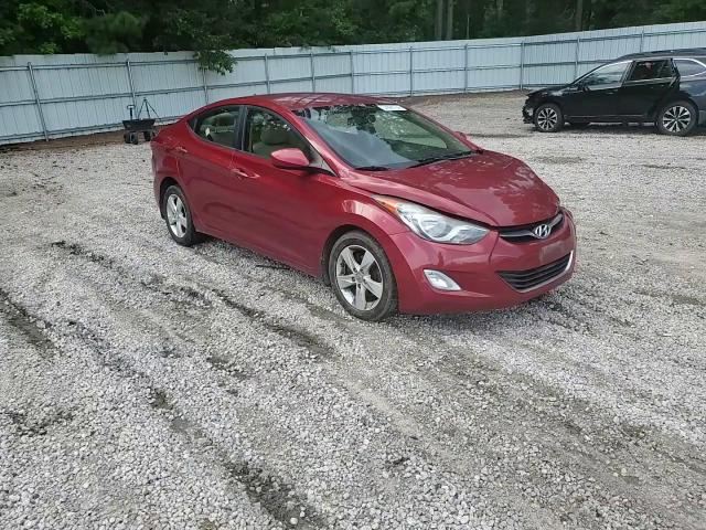 2012 Hyundai Elantra VIN KMHDH4AE2CU365686 Copart auction photo, front end / side damage thumbnail 11