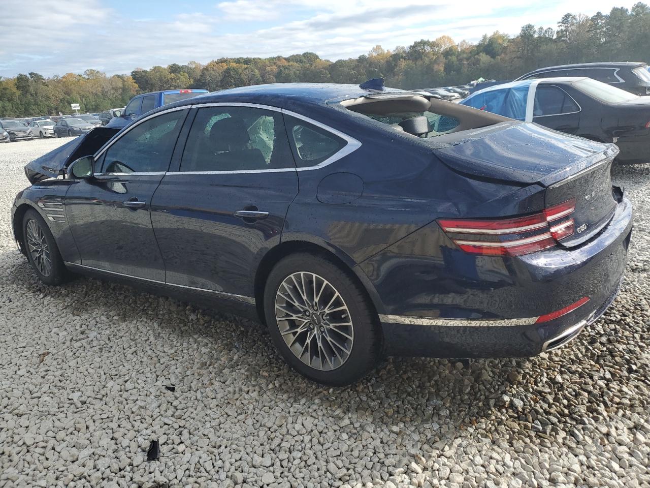 2023 Genesis G80 VIN KMTGB4SC6PU149802 Copart auction photo, all over damage thumbnail 2