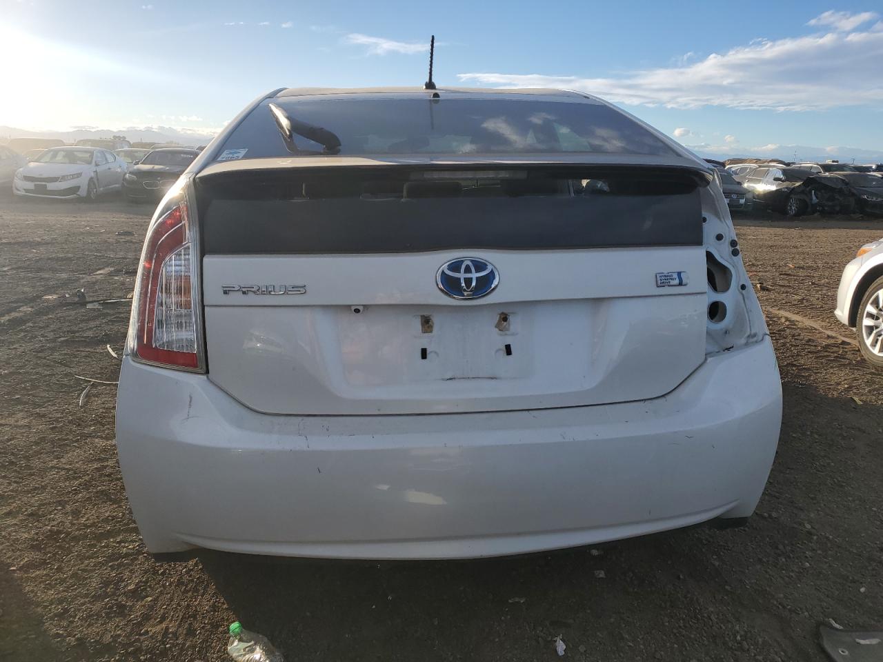 2013 Toyota Prius VIN JTDKN3DU8D5578736 Copart auction photo, side / front end damage thumbnail 6