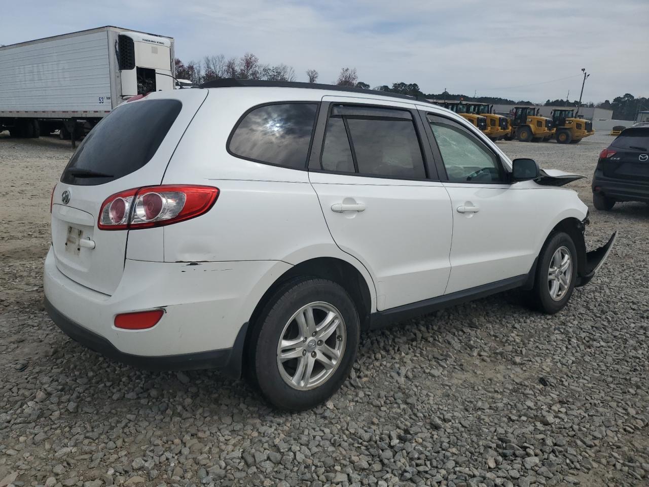 2012 Hyundai Santa Fe VIN 5XYZG3AB6CG100817 Copart auction photo, front end / side damage thumbnail 3