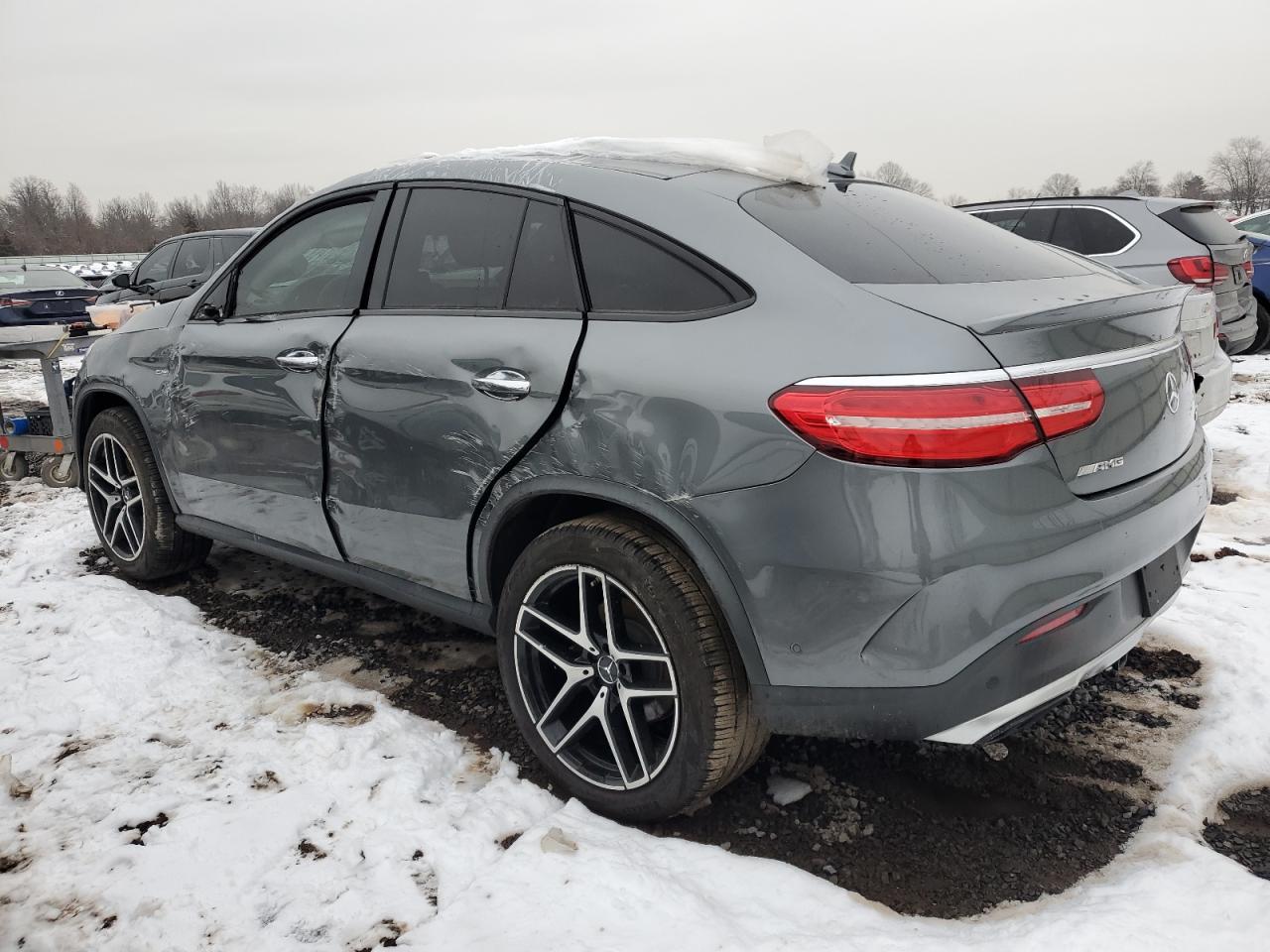 2017 Mercedes-Benz GLE VIN 4JGED6EB3HA080600 Copart auction photo, rollover damage thumbnail 2