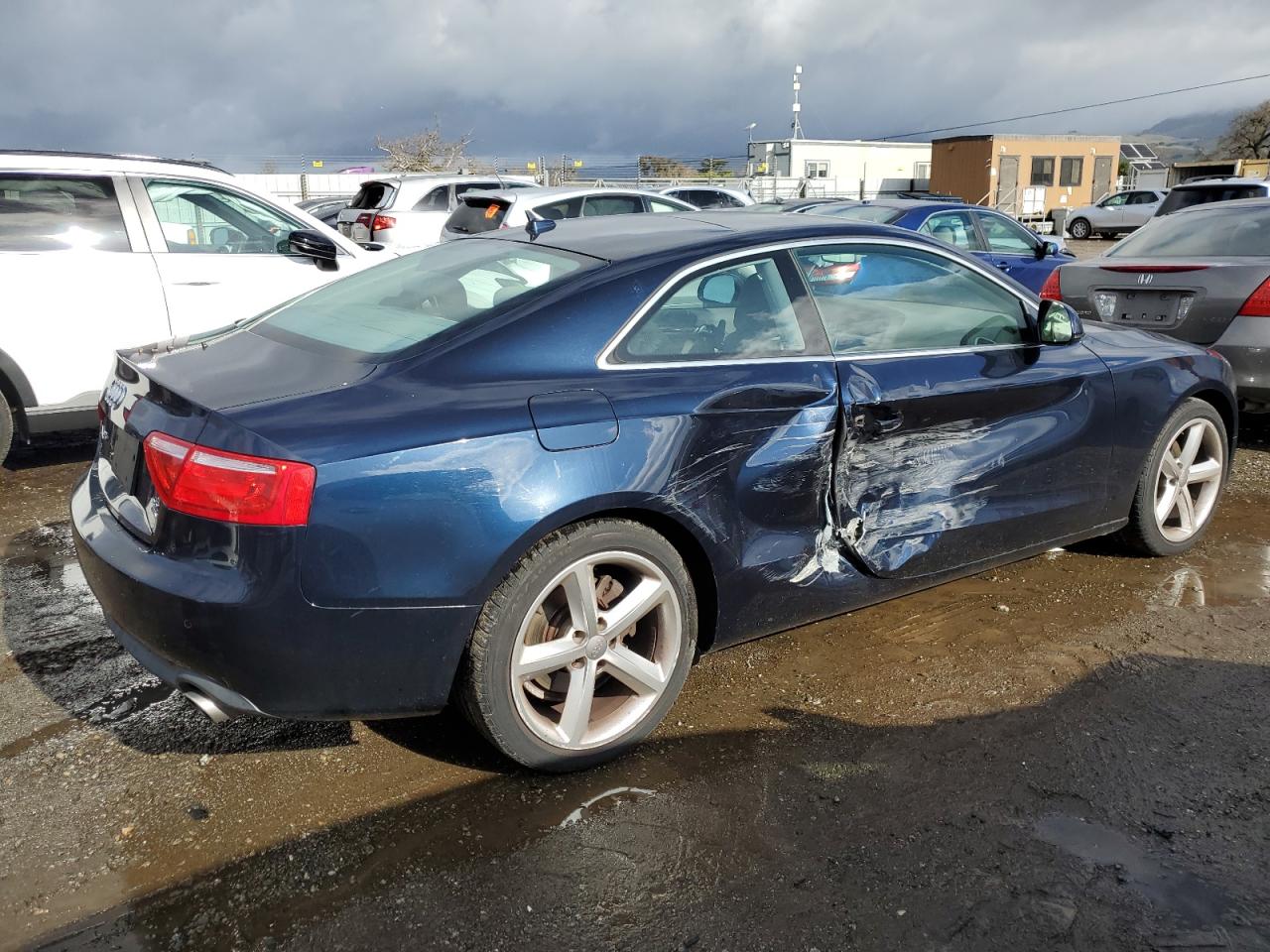 2009 Audi A5 VIN WAUDK78T09A048444 Copart auction photo, side damage thumbnail 3