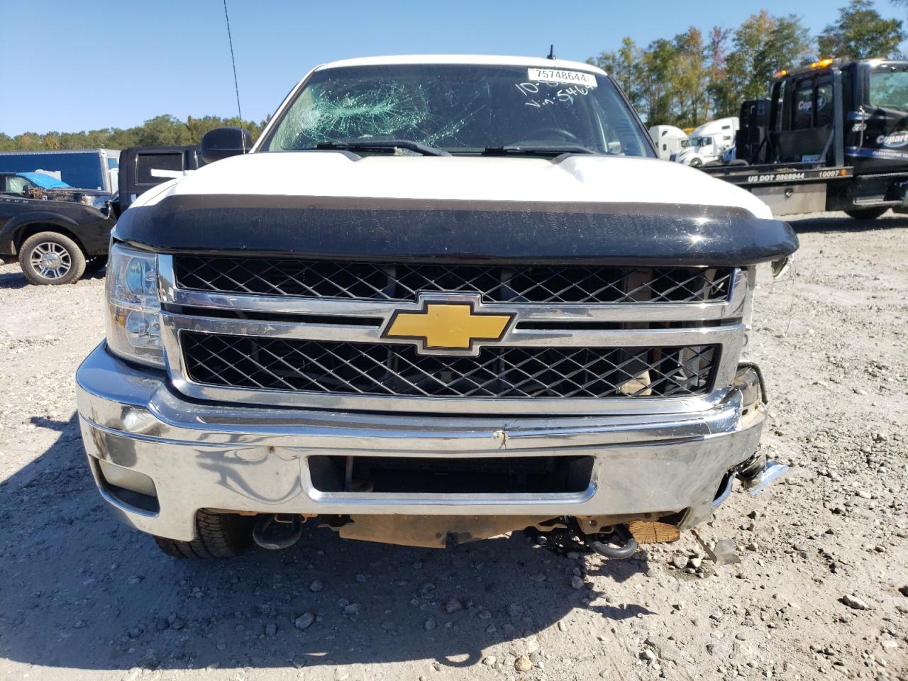 2012 Chevrolet Silverado VIN 1GC1KXC82CF195464 Copart auction photo, front end / side damage thumbnail 5