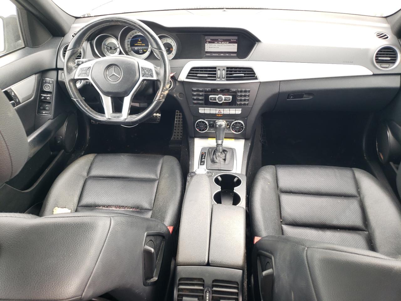 2014 Mercedes-Benz C-klasse VIN WDDGF8AB0ER315210 Copart auction photo, all over / undercarriage damage thumbnail 8