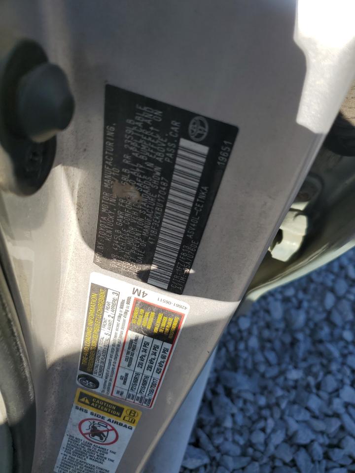 2011 Toyota Camry VIN 4T1BF3EKXBU170487 Copart auction photo, front end damage thumbnail 12