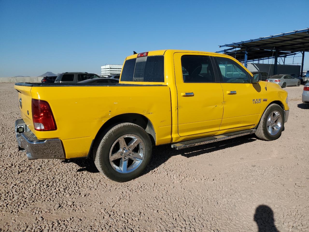 2016 RAM 1500 VIN 1C6RR6LT1GS341158 Copart auction photo, side damage thumbnail 3