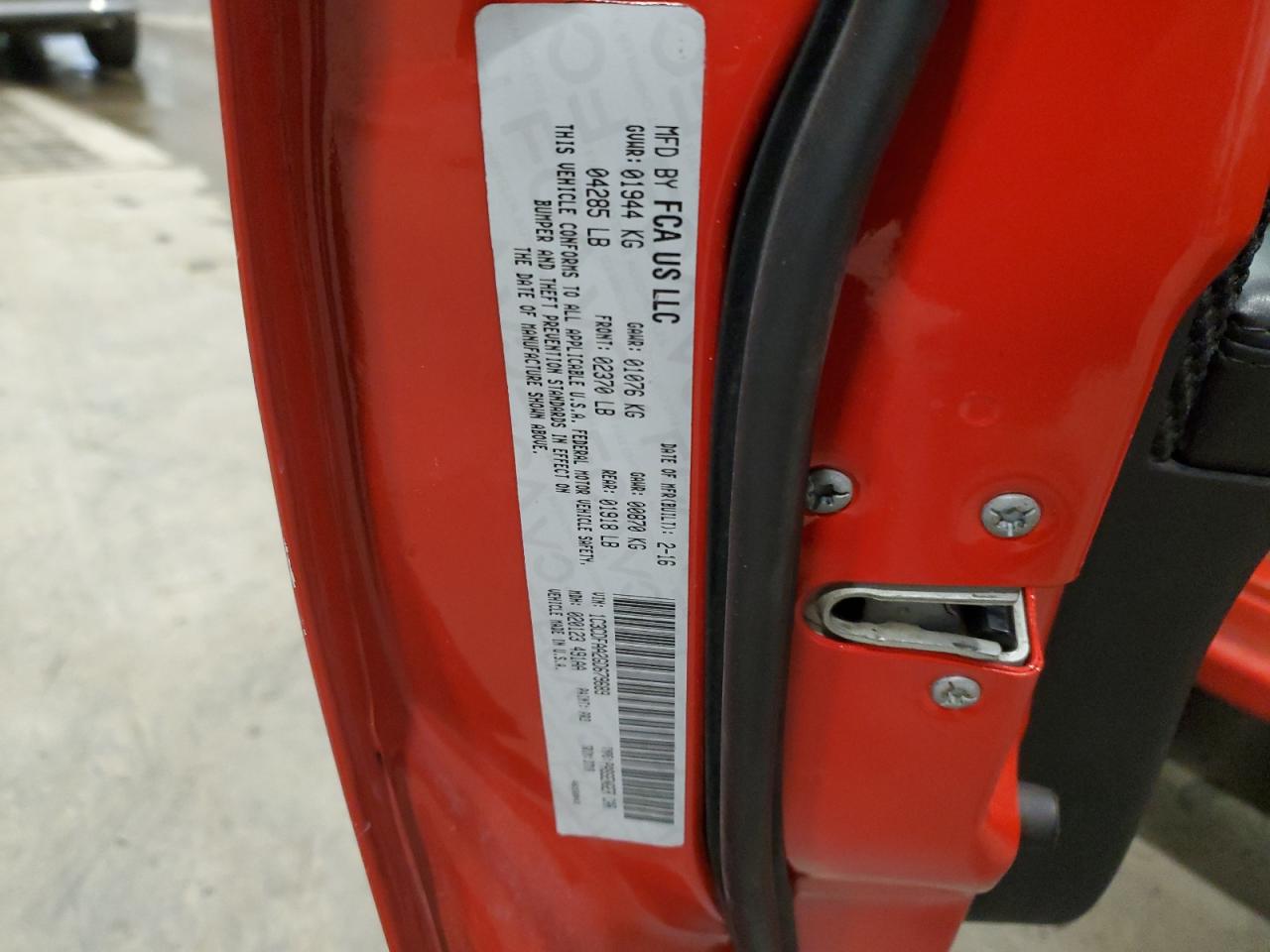 2016 Dodge Dart VIN 1C3CDFAA2GD679689 Copart auction photo, rear end / all over damage thumbnail 12