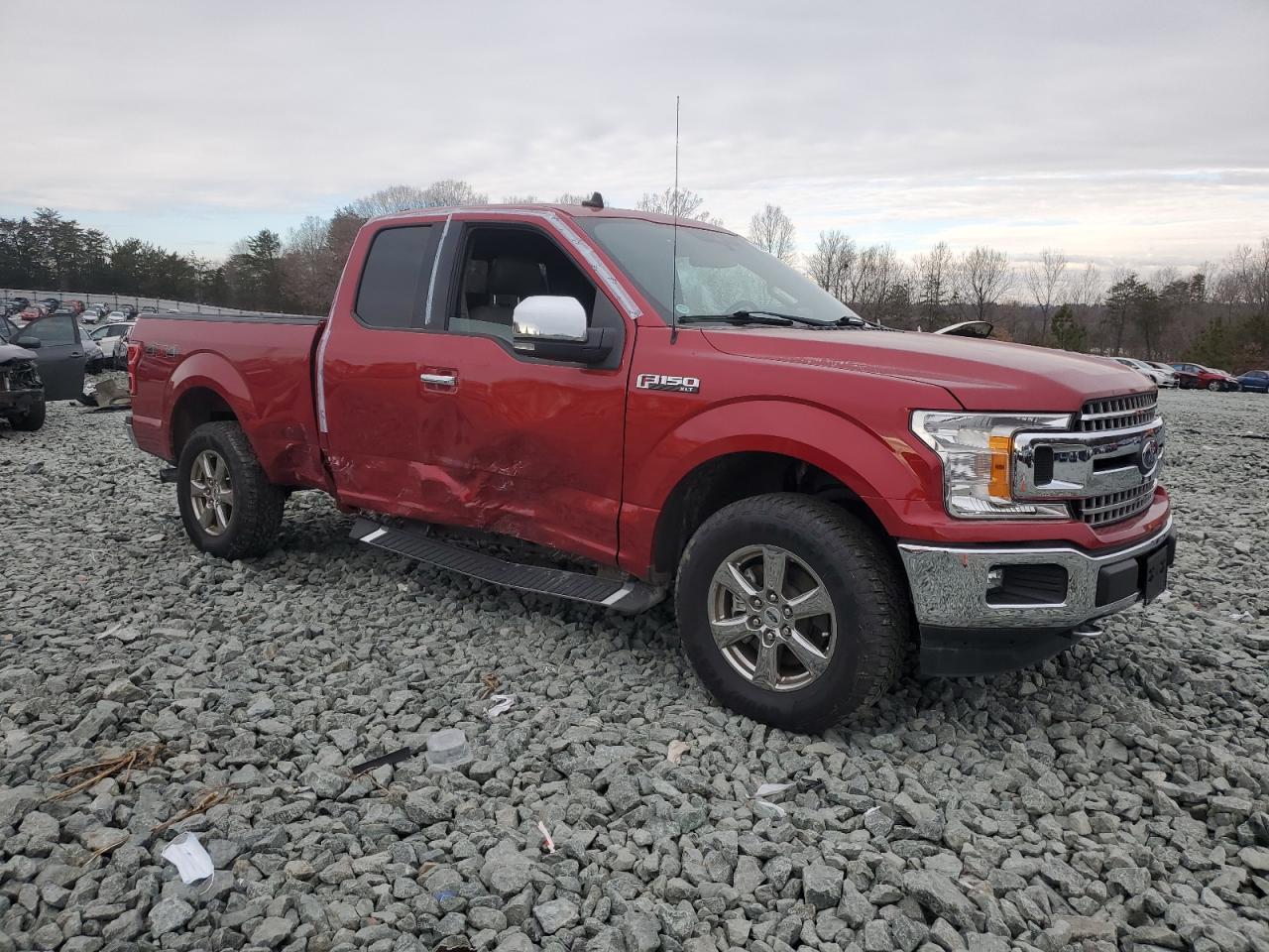 2020 Ford F-150 VIN 1FTEX1EP9LFC17089 Copart auction photo, side damage thumbnail 4
