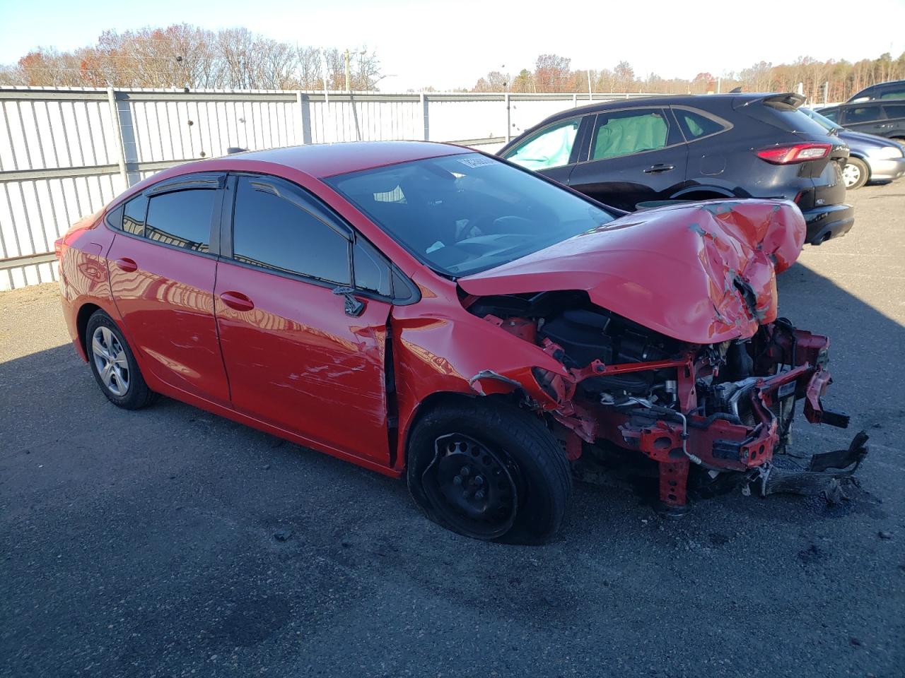 2018 Chevrolet Cruze VIN 1G1BC5SM5J7167355 Copart auction photo, all over damage thumbnail 4