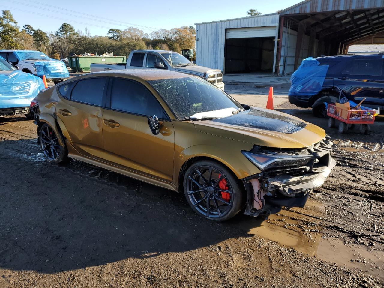 2024 Acura Integra VIN 19UDE5G92RA000448 Copart auction photo, front end / all over damage thumbnail 4