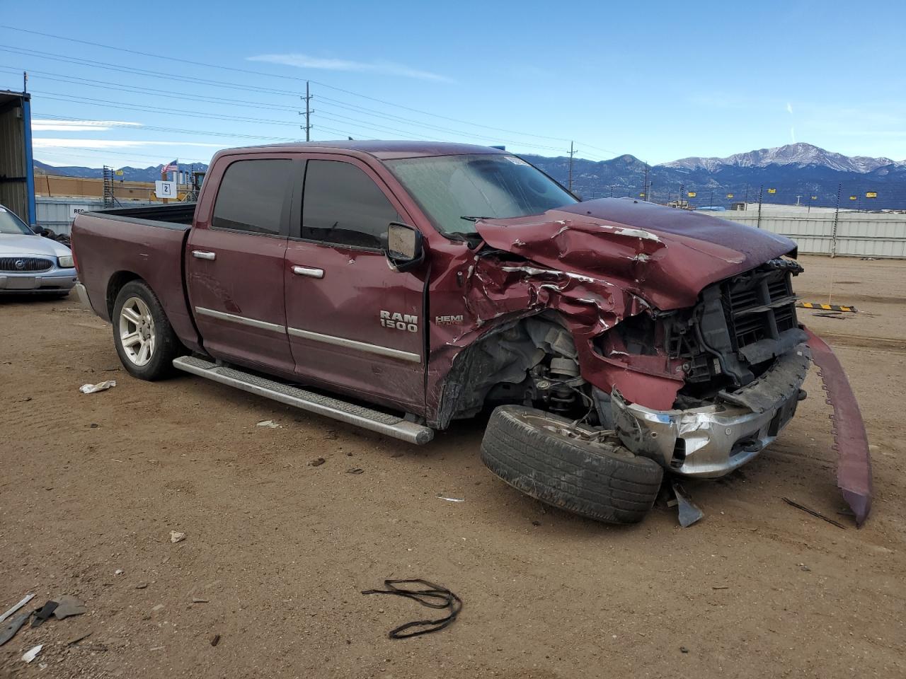 2016 RAM 1500 VIN 1C6RR7LT4GS391591 Copart auction photo, front end / undercarriage damage thumbnail 4