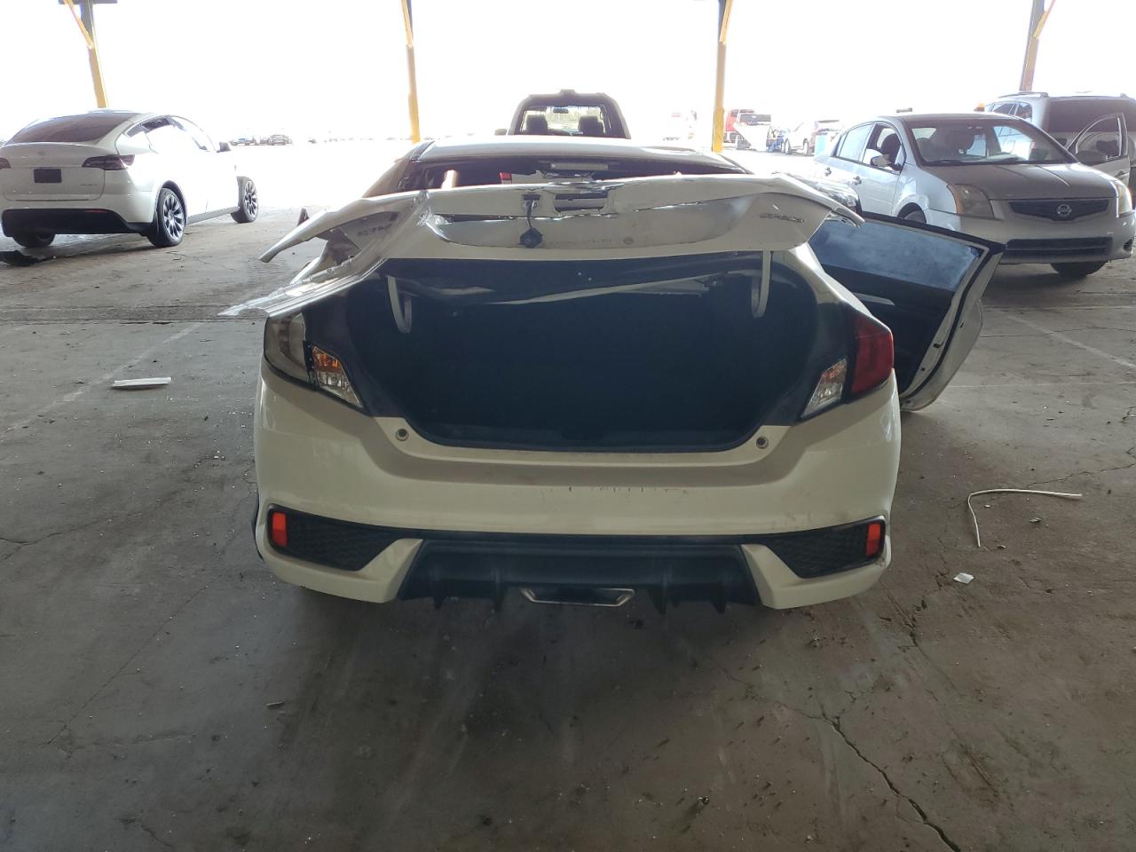 2019 Honda Civic VIN 2HGFC4B87KH304096 Copart auction photo, rollover damage thumbnail 6