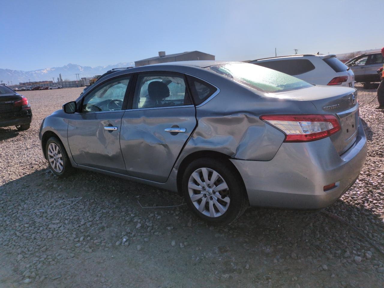 2014 Nissan Sentra VIN 3N1AB7AP0EL615423 Copart auction photo, side damage thumbnail 2